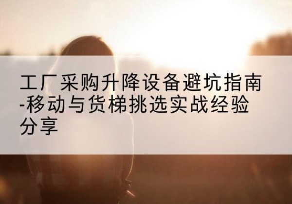 武陟移动式升降机怎么选-工厂采购升降设备避坑指南-移动与货梯挑选实战经验分享